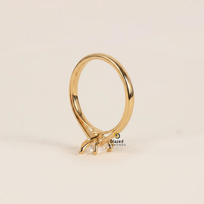 Marquise Lab Grown Diamond Solitaire Ring For Women