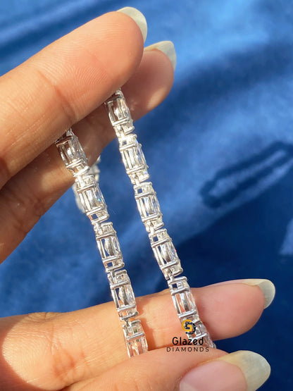 4.5MM Marquise VVS Moissanite Tennis Chain 925 Silver