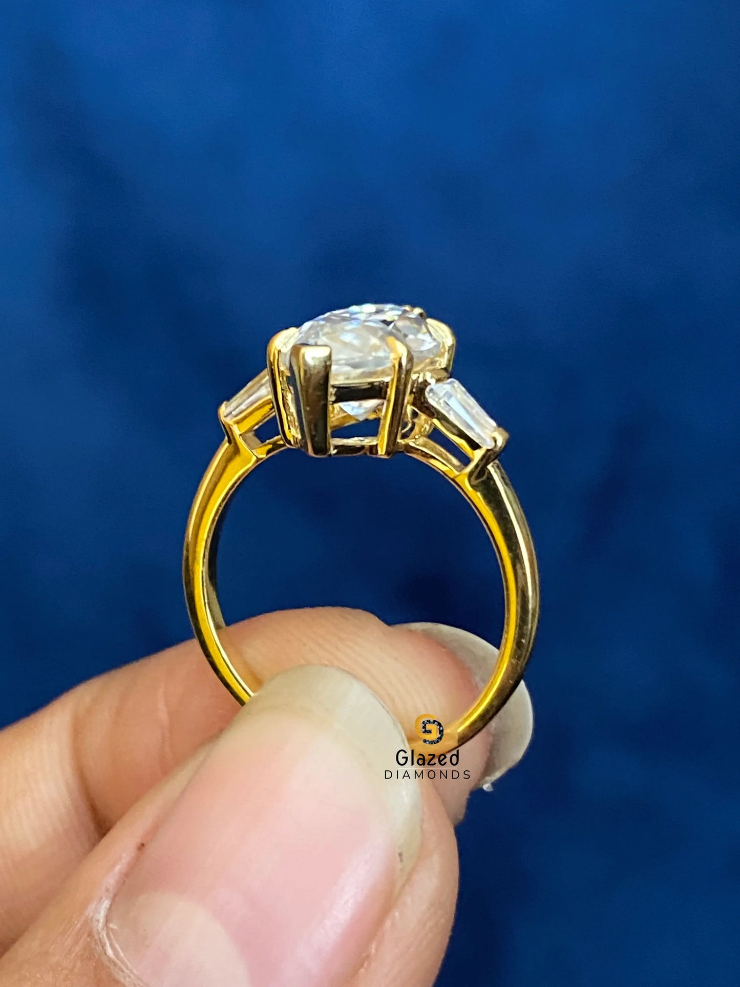 Marquise With Tapper Baguette Moissanite Wedding Ring For Women