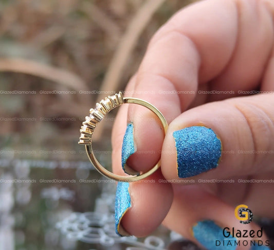 Matching Curved Wedding Ring