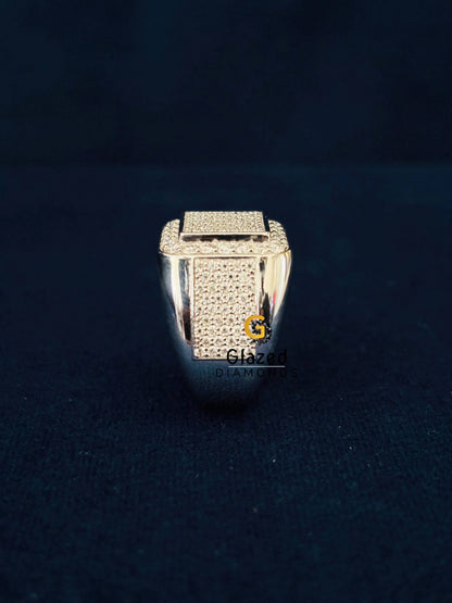 Men Iced Out Moissanite Hip Hop Ring