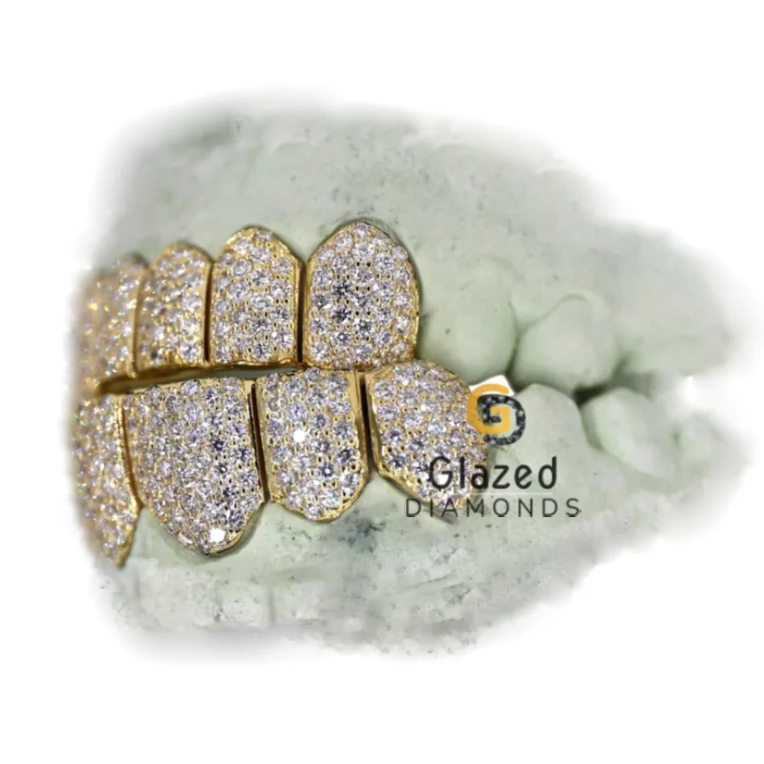 Bust Down 6 On 6 Moissanite Diamond Grillz