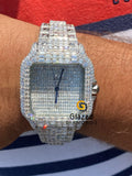 Baguette VVS Moissanite Fully White Studded Iced Diamond Watch