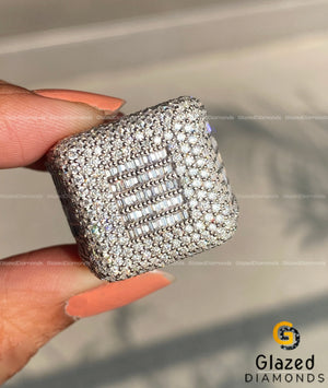 Men_s Huge Iced Out Custom Square Ring