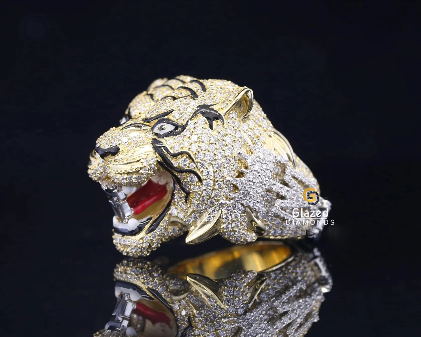 Mens Diamond Studded Ring