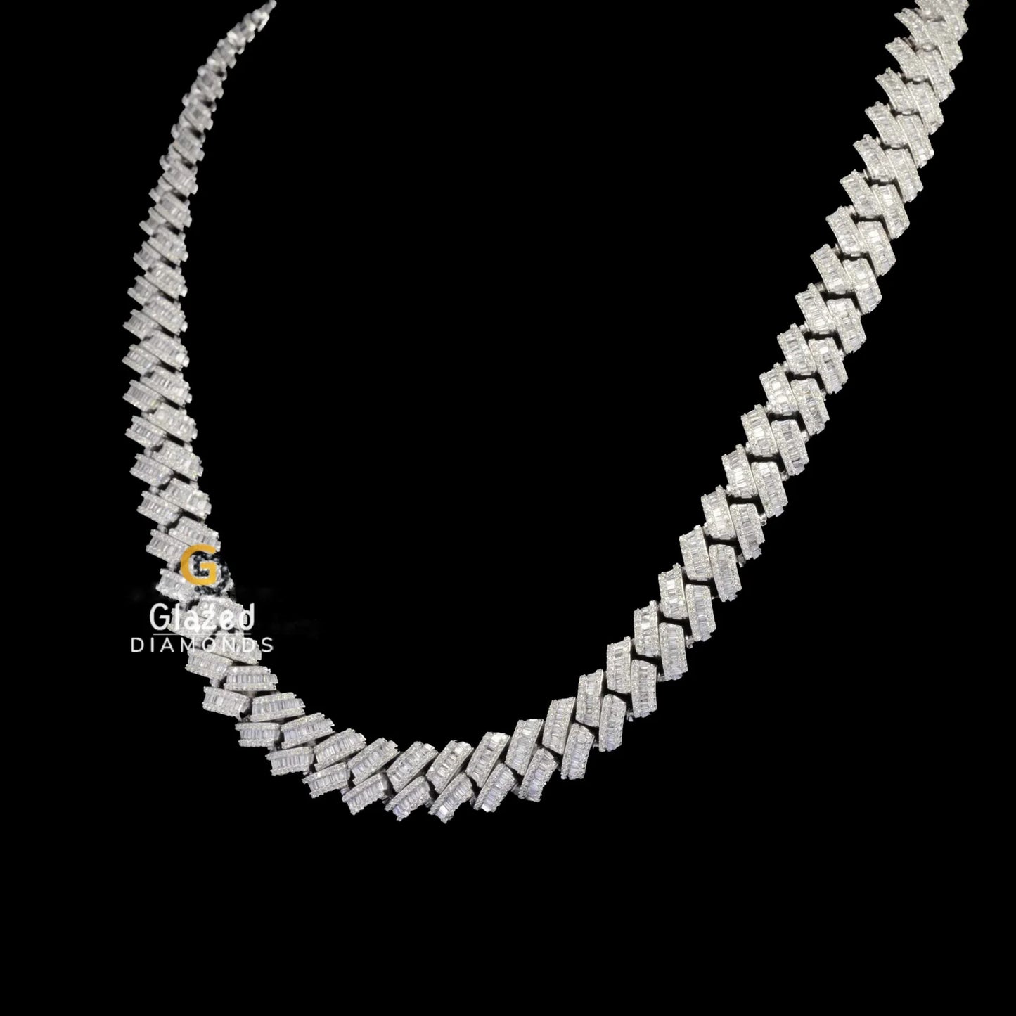 Mens Moissanite Diamond Necklace
