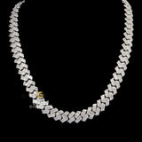 Miami Cuban Link 12MM Iced Out Baguette Diamond Hip Hop Chain