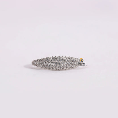 Micro Pave Lab Grown Diamond Dome Ring