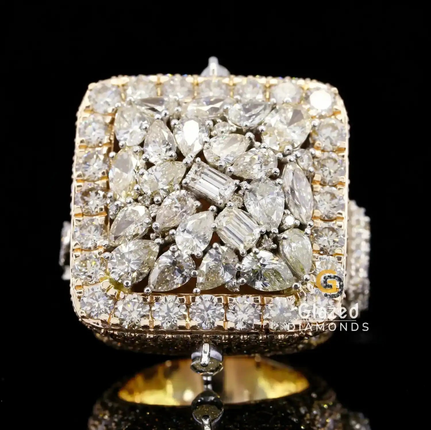Mix Stone Moissanite Ring