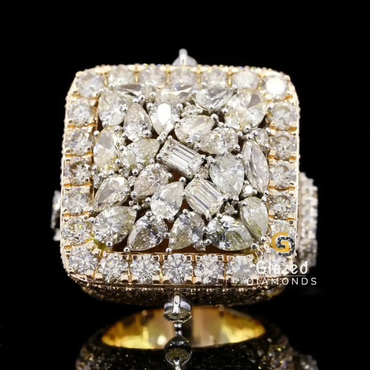 Mix Stone Moissanite Ring