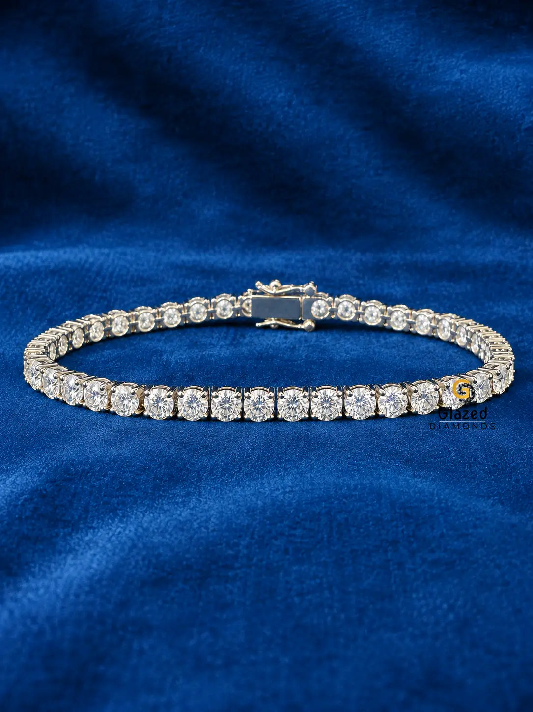 4MM Moissanite Tennis Chain/Bracelet Bundle 14K Gold