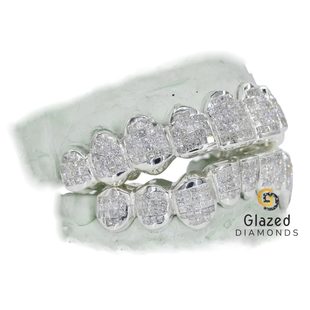 Purchase Iced Out Invisible Set Princess Cut Moissanite Grillz