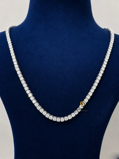 4MM Moissanite Tennis Chain/Bracelet Bundle 14K Gold