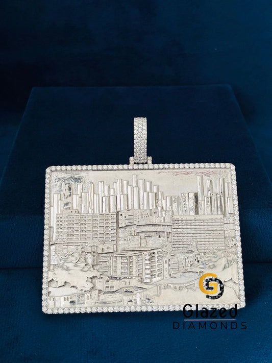 Moissanite 925 Silver City Pendant