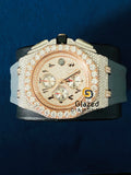 Moissanite Arabic Face Dial Hip Hop Watch For Men