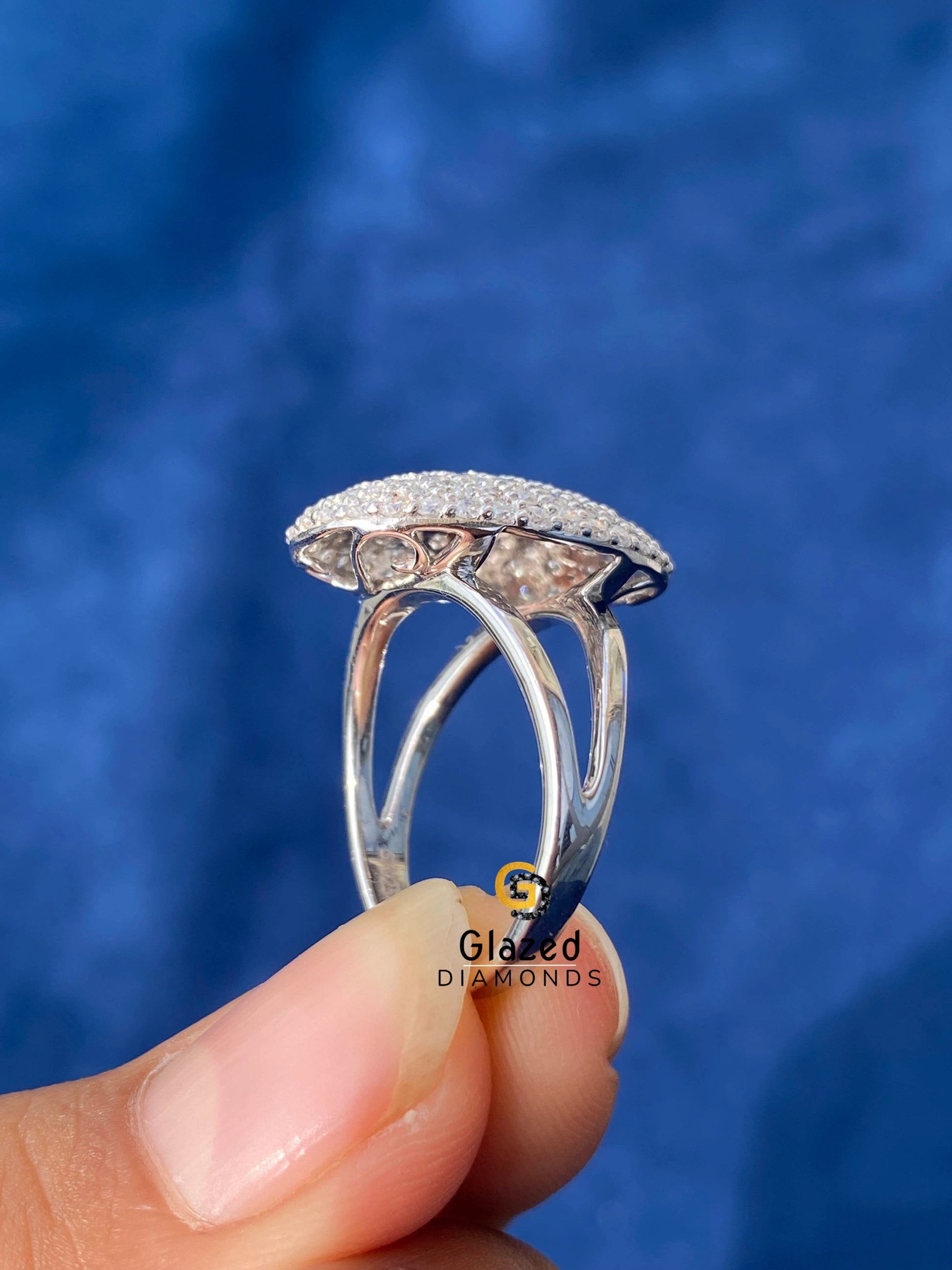 Moissanite Bella Twilight Engagement Ring