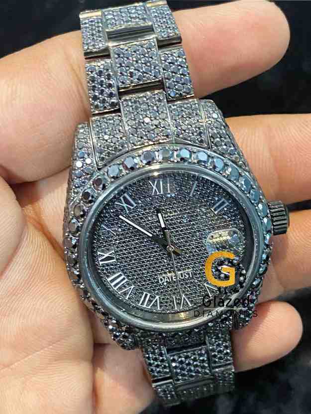 Moissanite Black Watch