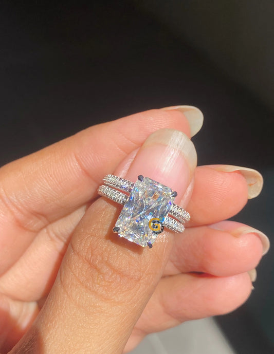 Moissanite Bridal Ring Set