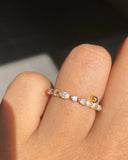 Moissanite Bubble Wedding Stack Band
