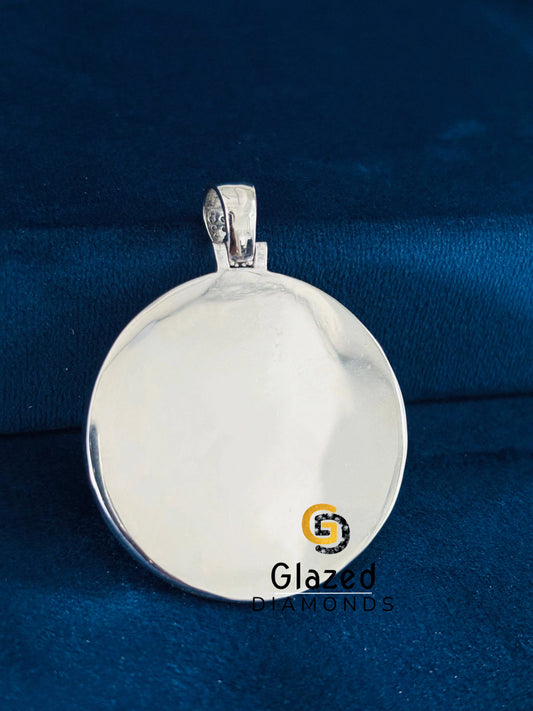 Moissanite Bust Down 3D Photo Pendant