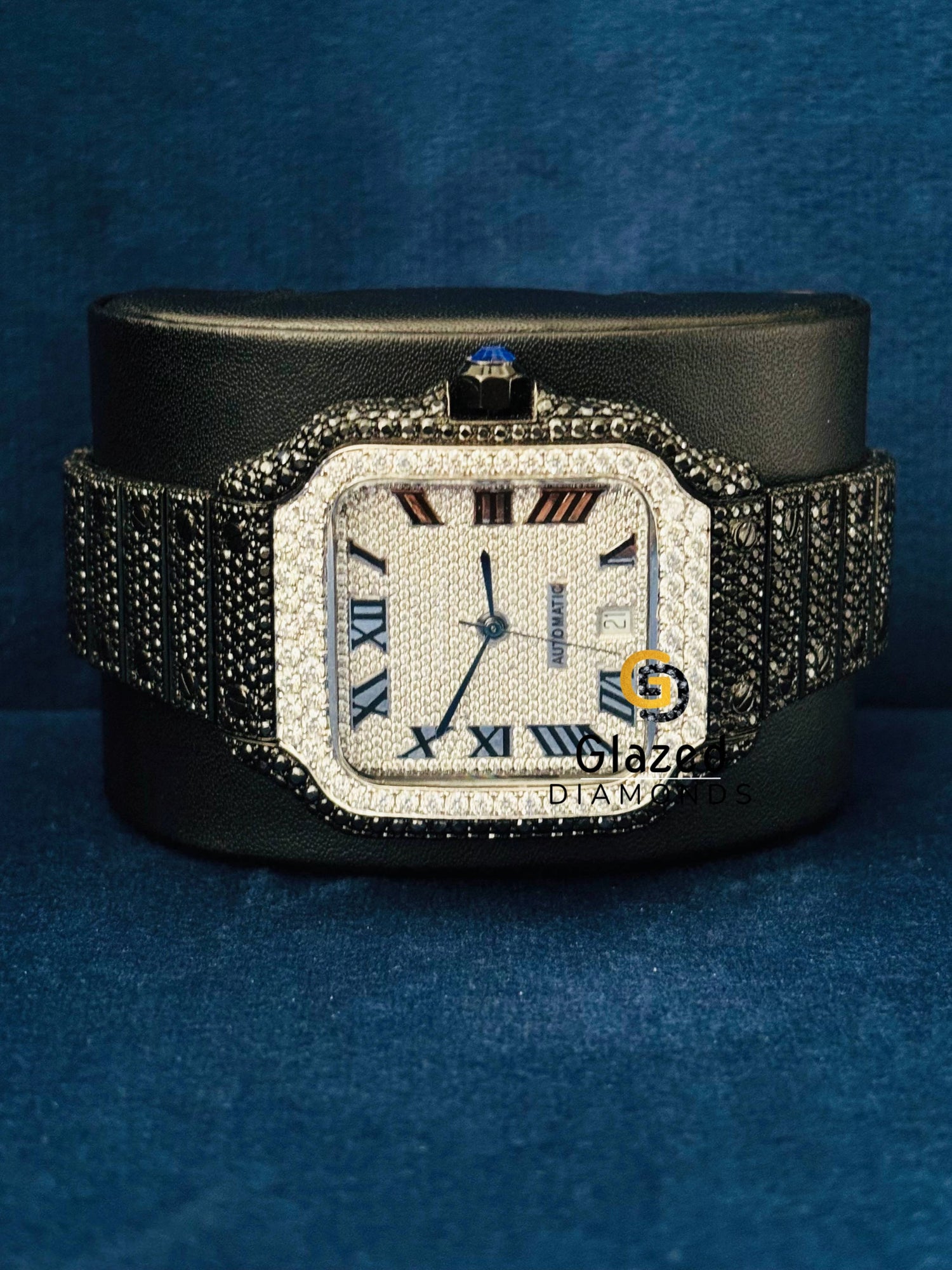 Moissanite Bust Down VVS Diamond Hip Hop Watch