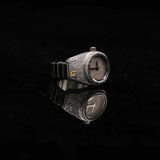 Moissanite Clock Finger RIng
