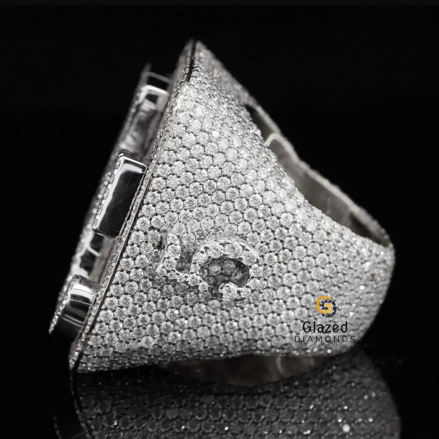 Moissanite Cross Ring