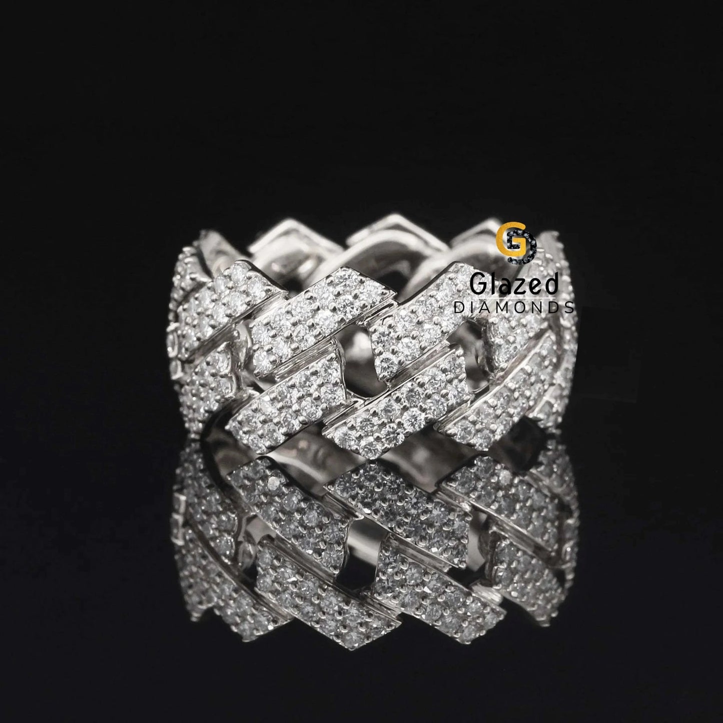 Moissanite Cuban Hip Hop Ring