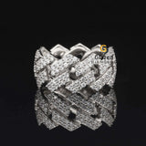 Moissanite Cuban Hip Hop Ring
