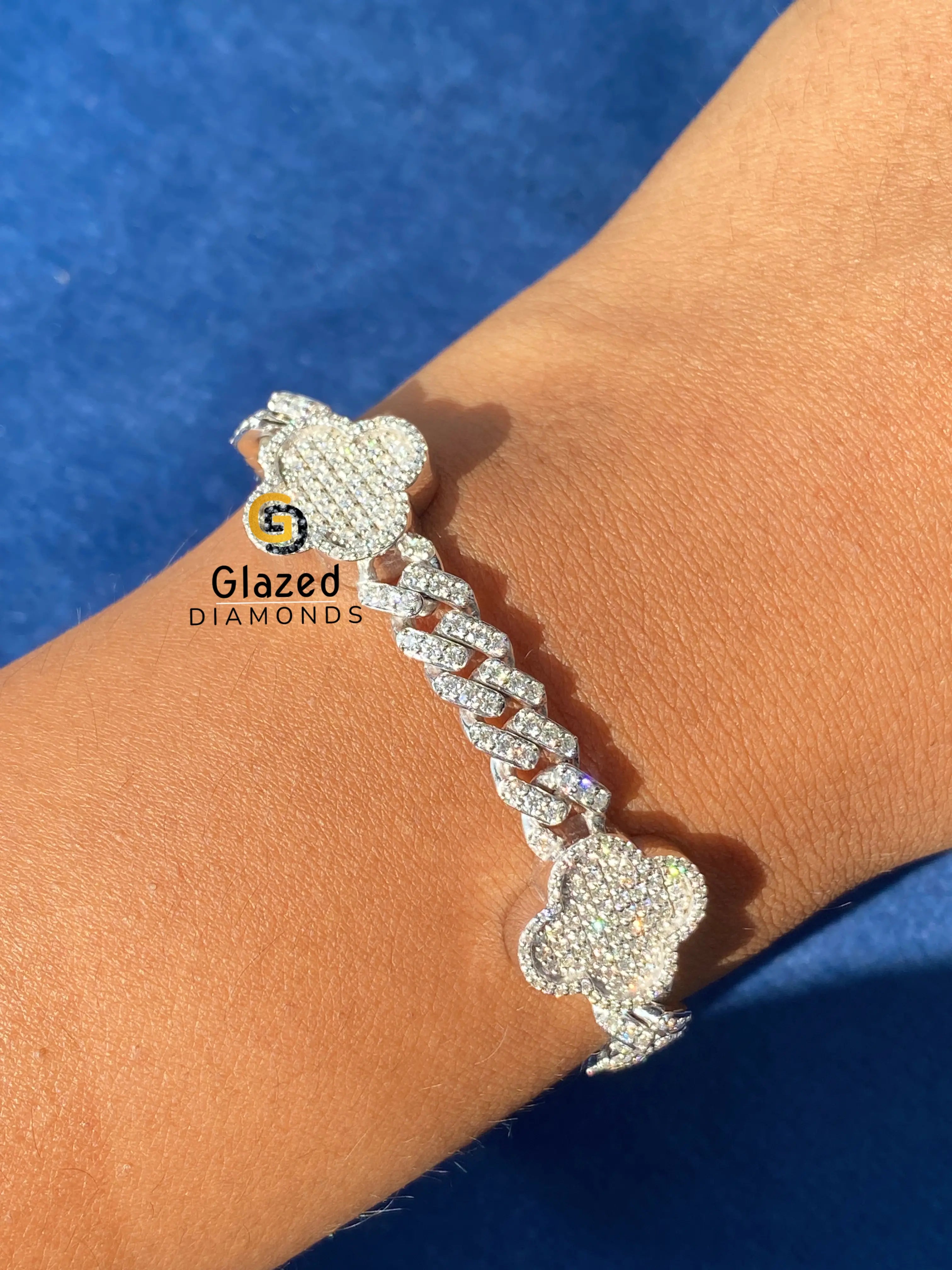 Moissanite Cuban Link Hip Hop Iced Out Bracelet For Men