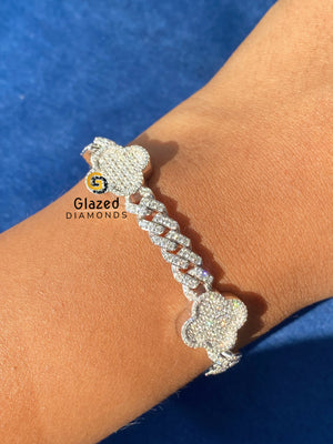 Moissanite Cuban Link Hip Hop Iced Out Bracelet For Men