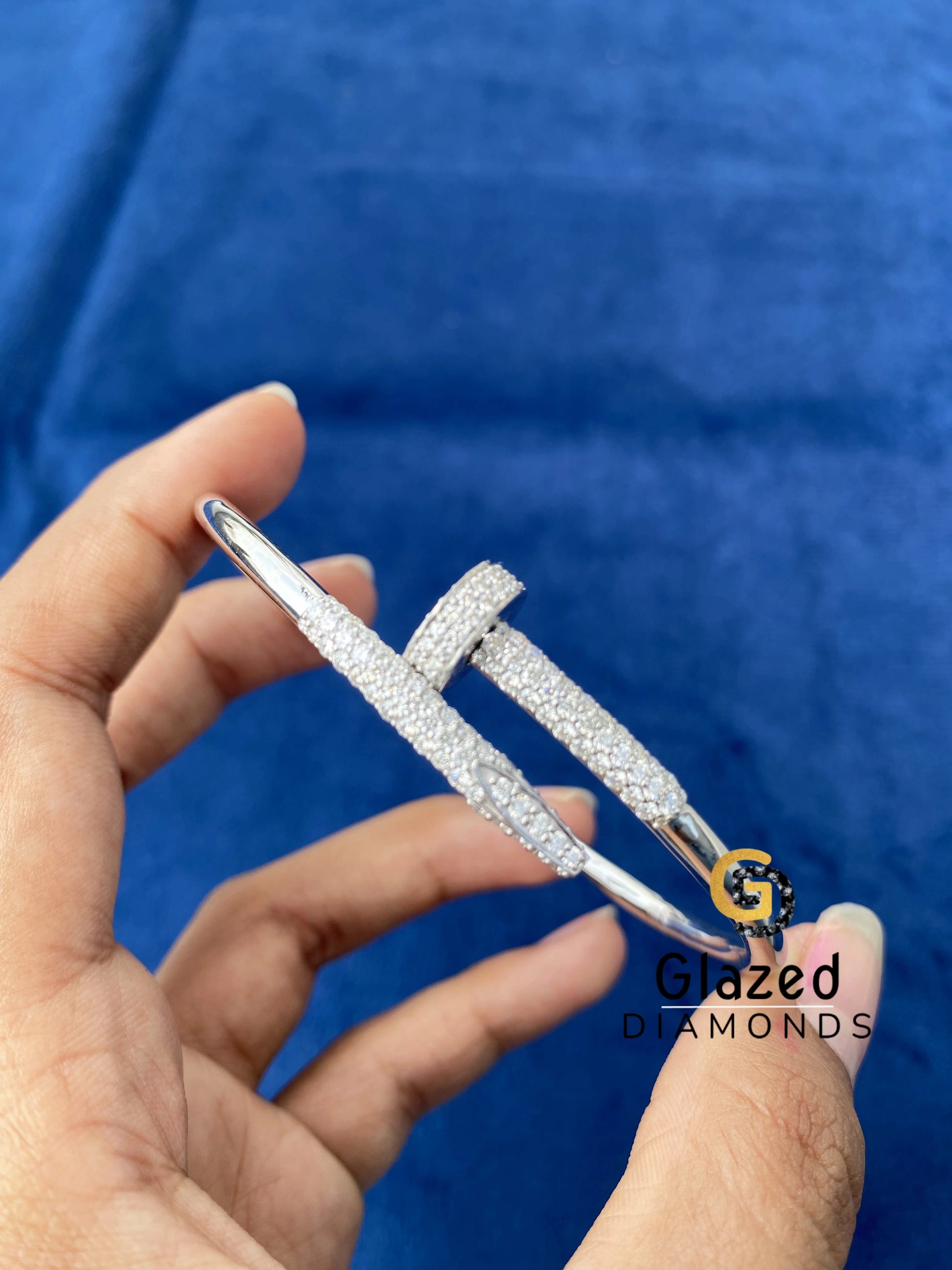 Moissanite Cuff Barcelet