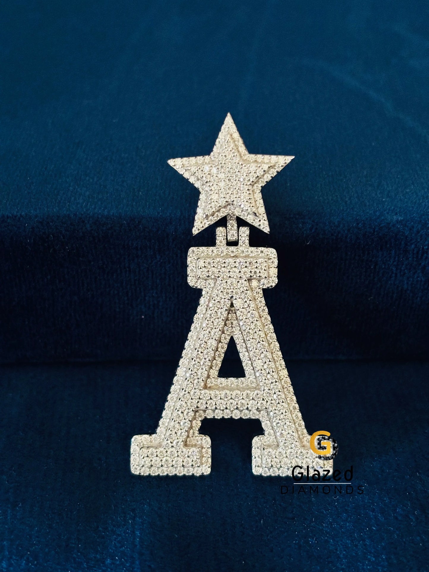 Moissanite Custom Alphabet Letter Pendant