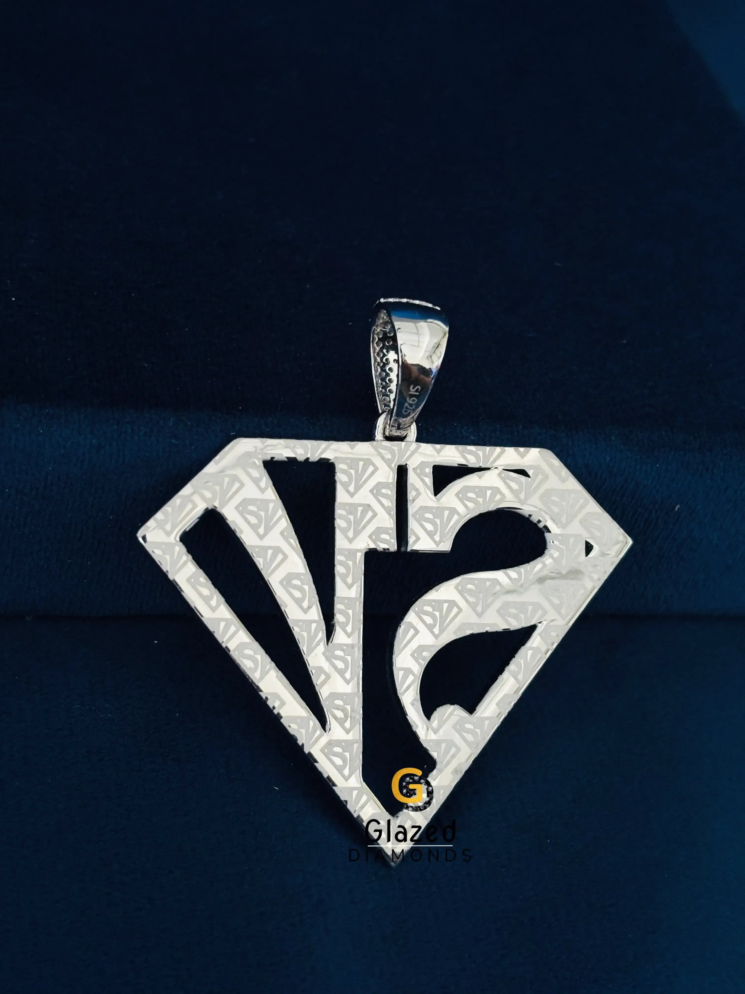 Moissanite Custom Name SV Pendant