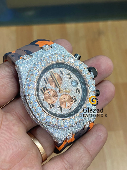 Moissanite Diamond Dial Watch