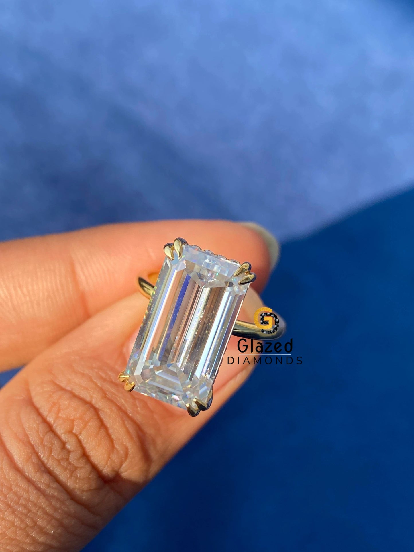 Moissanite Diamond Engagement Ring