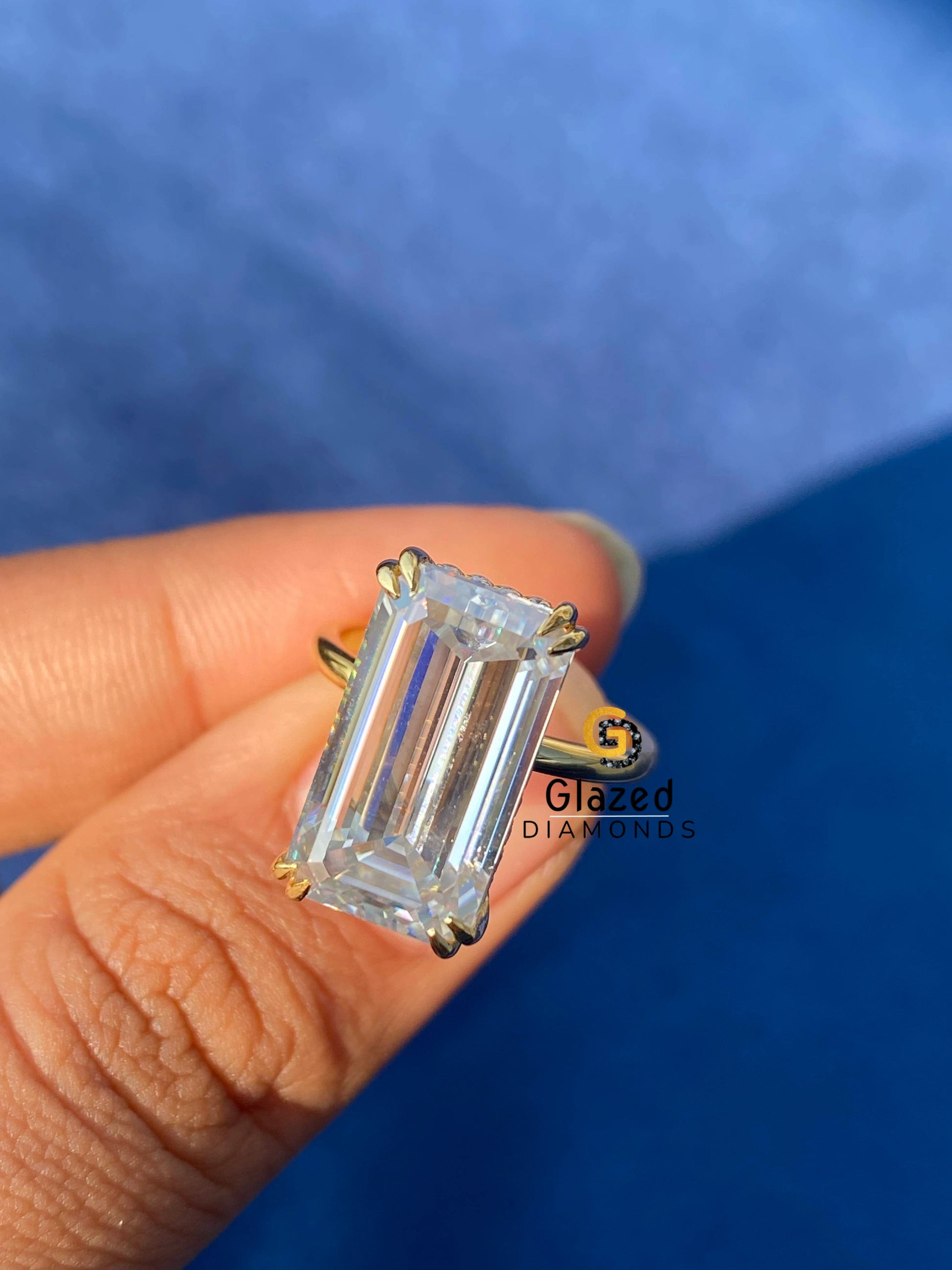 Moissanite Diamond Engagement Ring