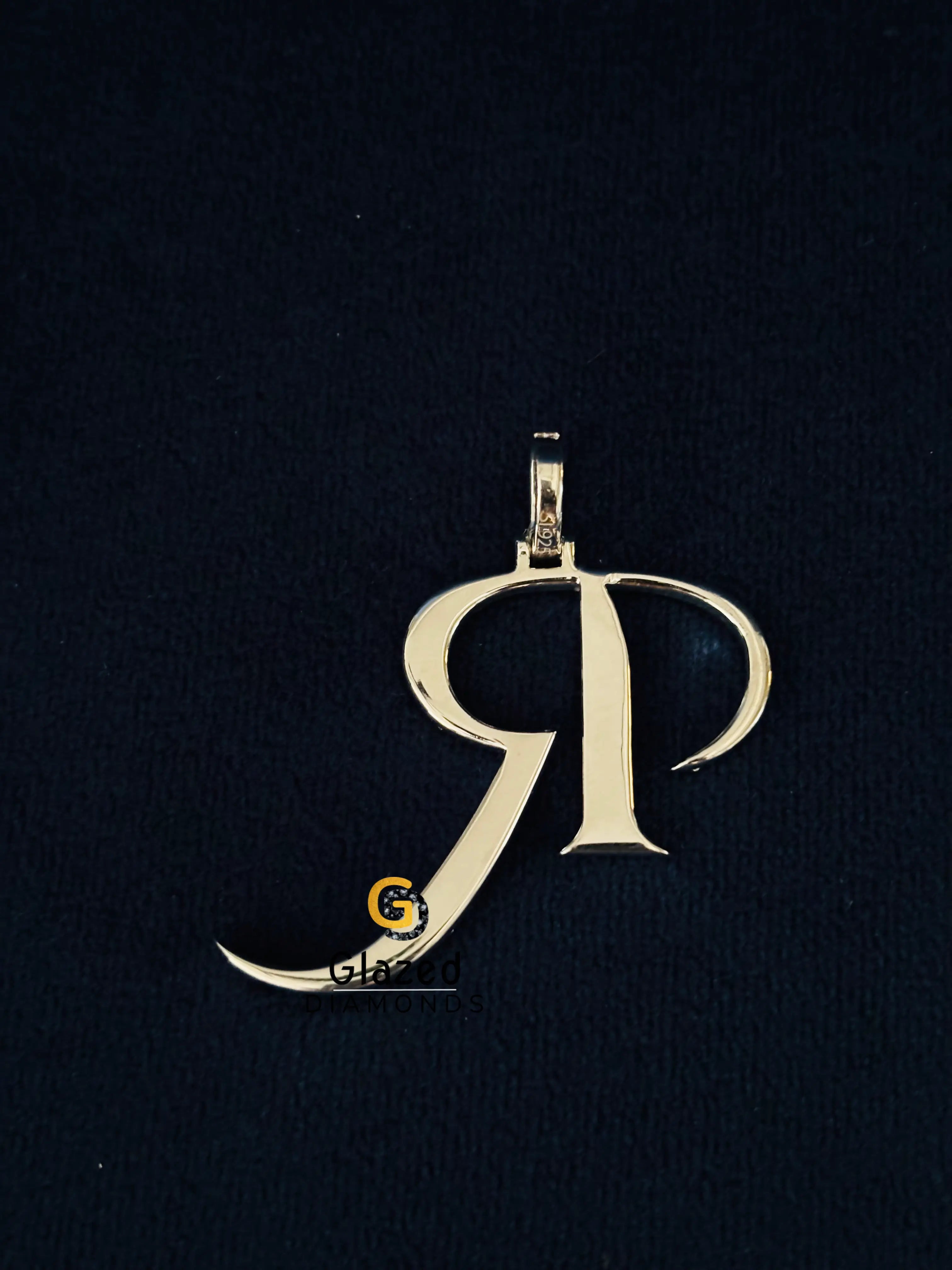 Moissanite Diamond Studded Custom Name Pendant