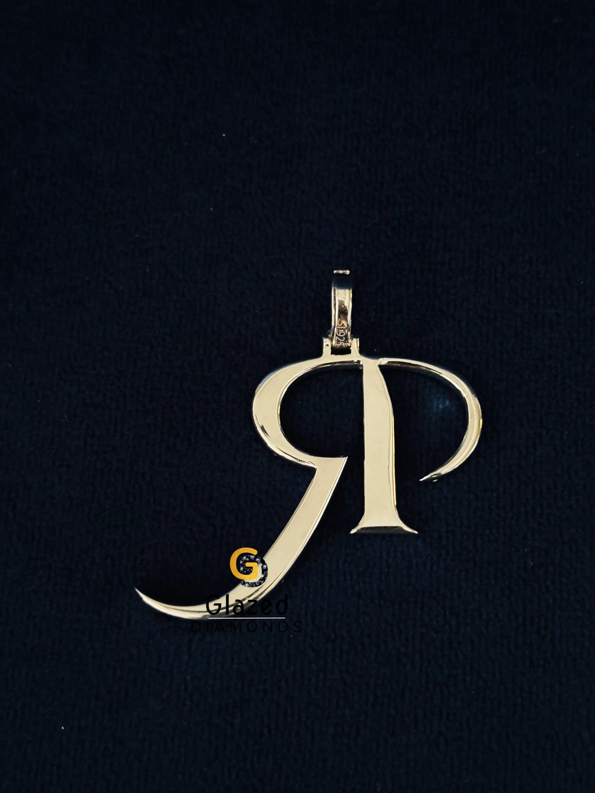 Moissanite Diamond Studded Custom Name Pendant