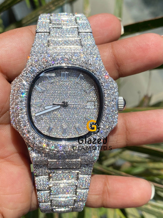 Moissanite Diamond Watch For Men