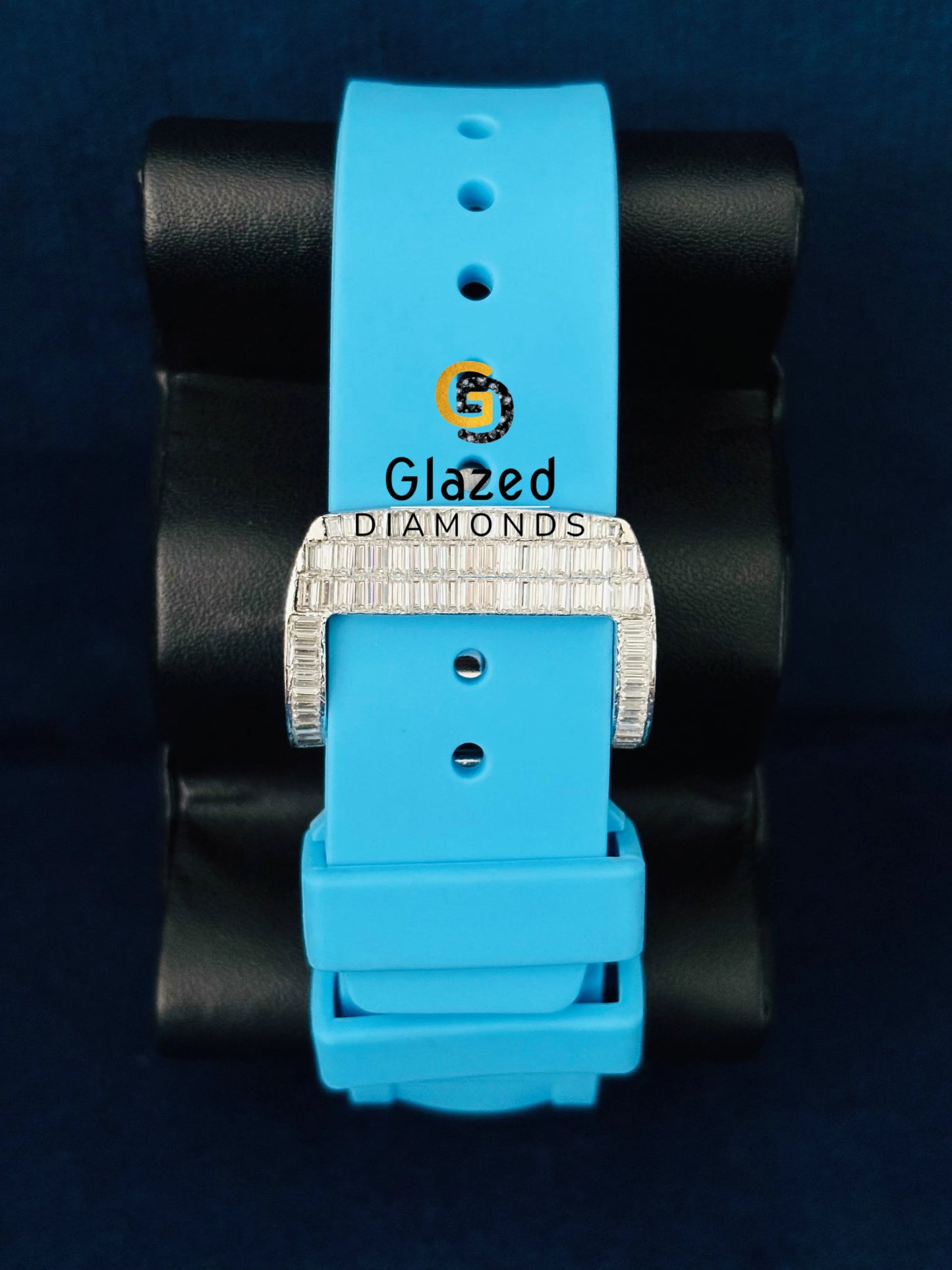 Moissanite Fully Baguette Richard Mile Hop Hop Watch