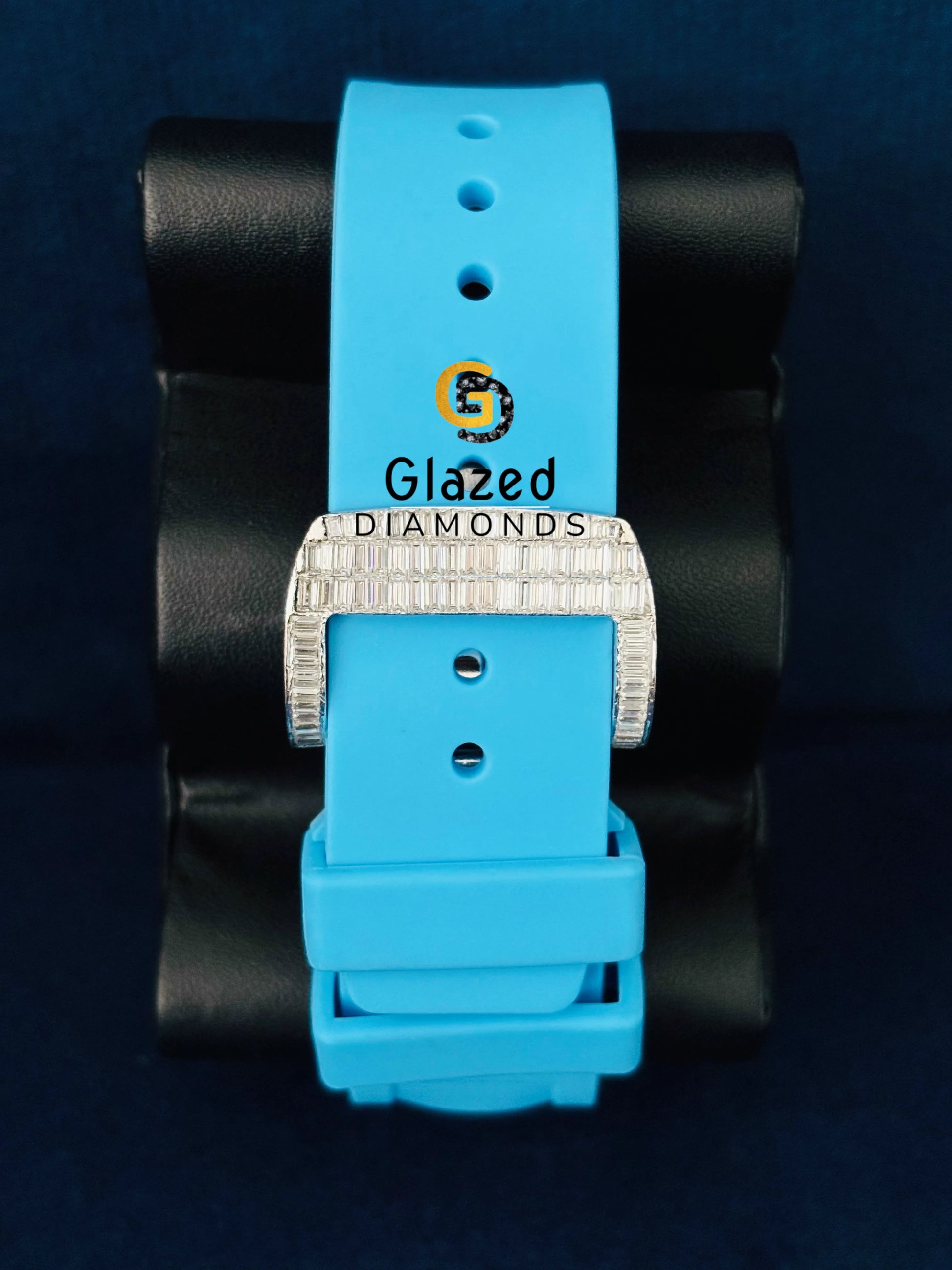 Moissanite Fully Baguette Richard Mile Hop Hop Watch