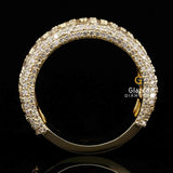 Moissanite Half Eternity Band
