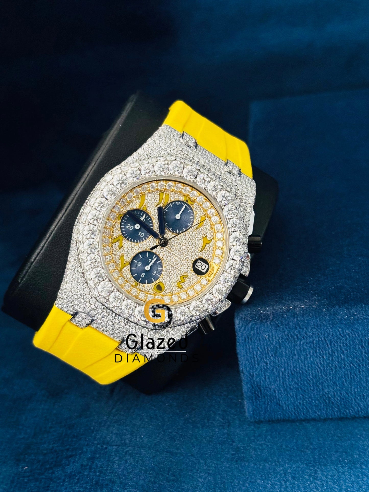 Moissanite Hip Hop Bust Down Iced Out Watch For Him