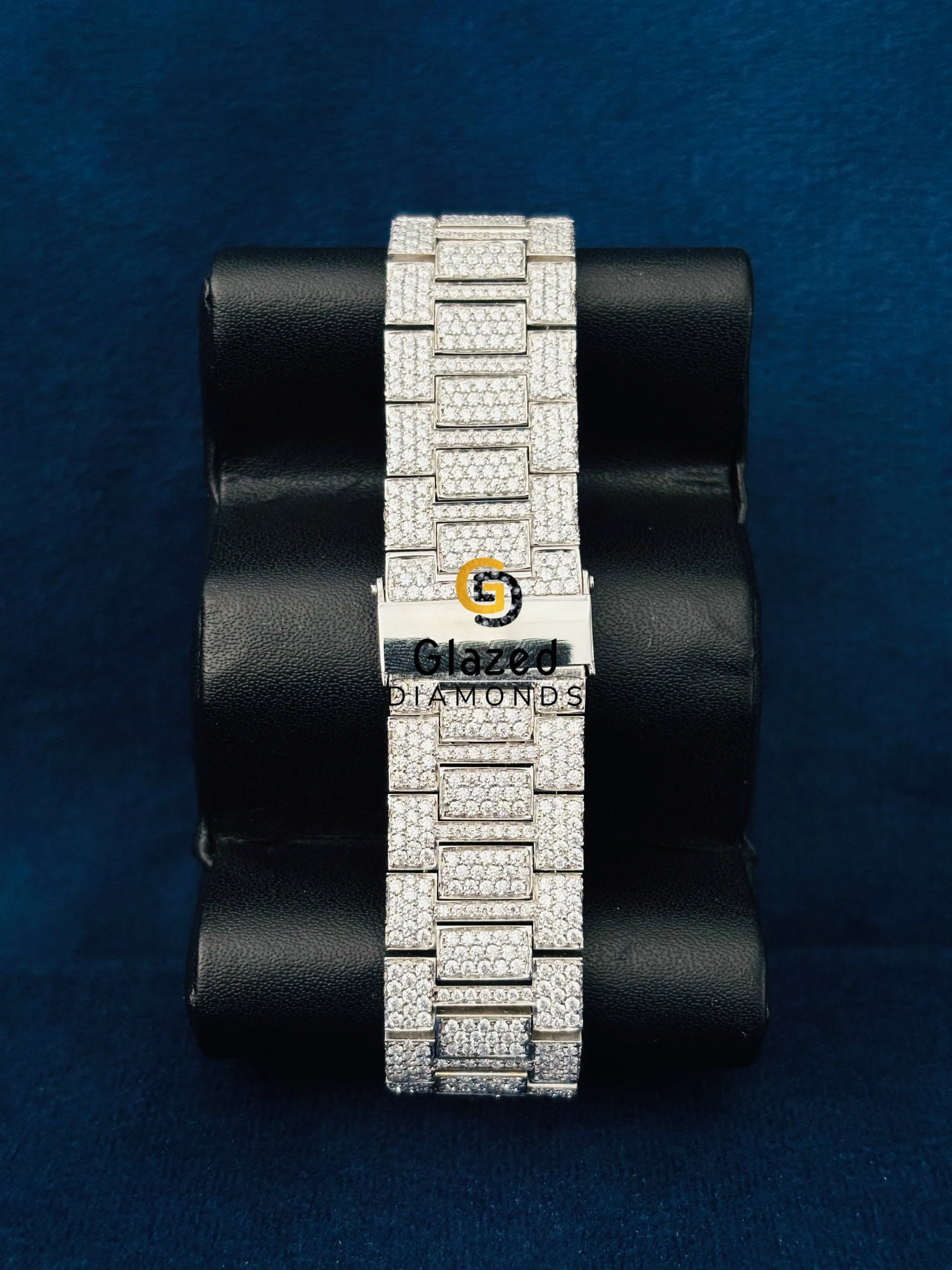 Moissanite Hip Hop Bust Down Studded Watch