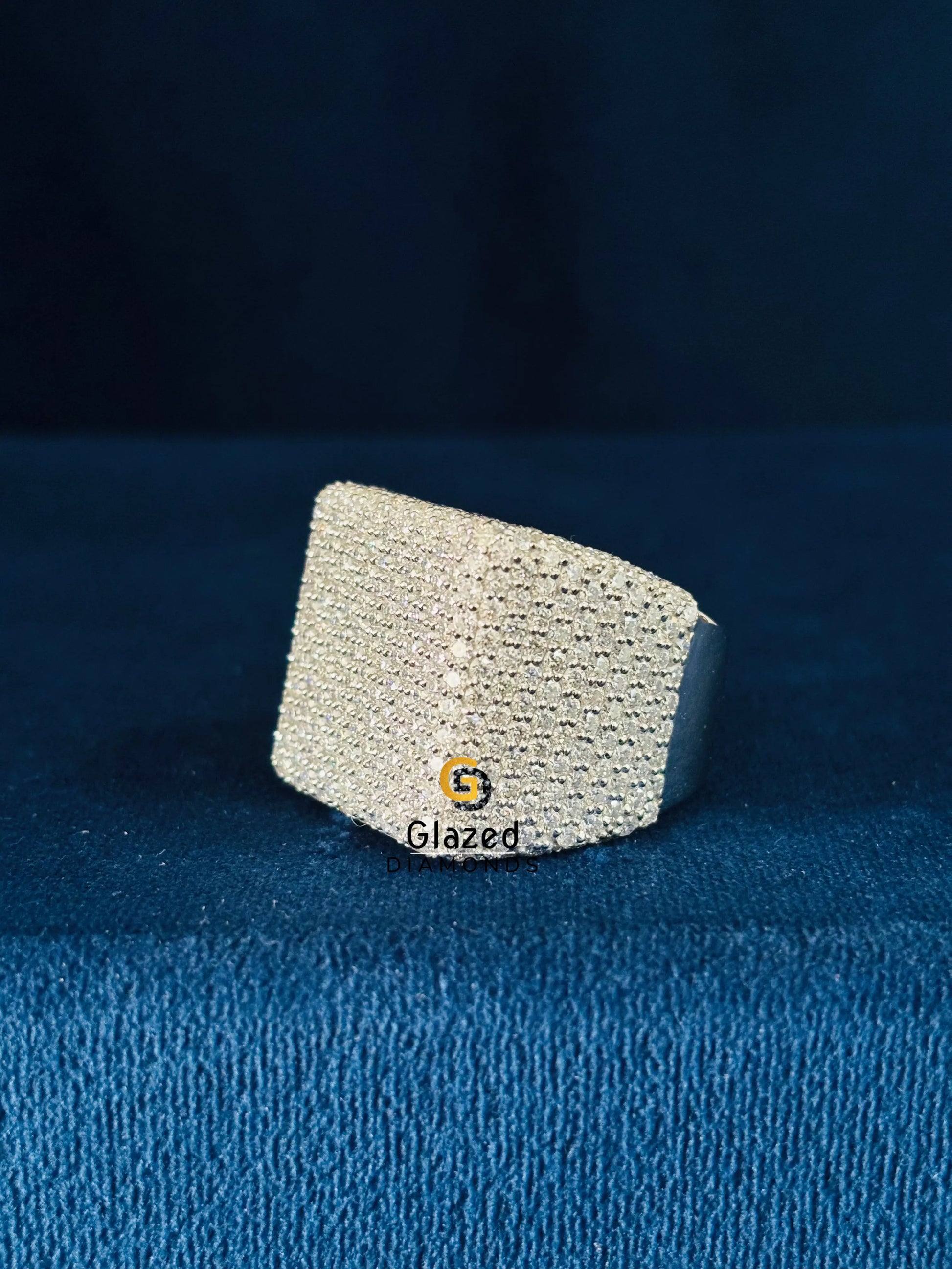 Moissanite Hip Hop Fully Studded Ring