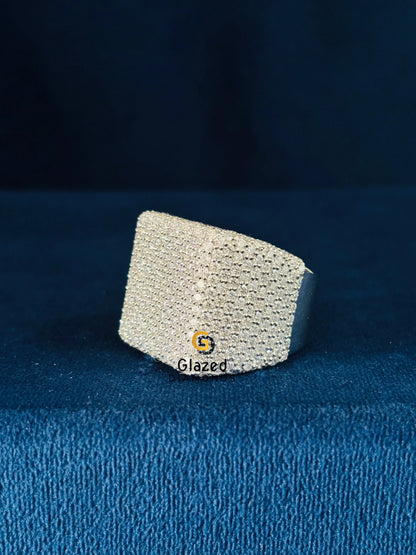 Moissanite Hip Hop Fully Studded Ring