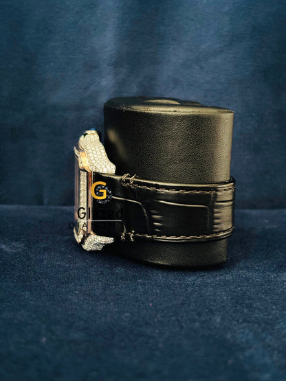 Moissanite Hip Hop Studded Cartier Baguette Watch