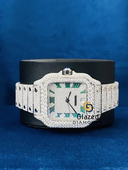 Moissanite Hip Hop Studded Watch