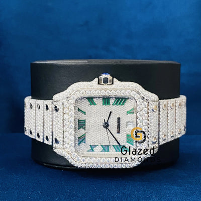 Moissanite Hip Hop Studded Watch